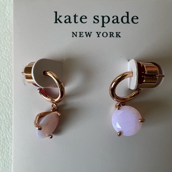 Kate Spade tri-prong huggie earrings - Picture 3 of 4